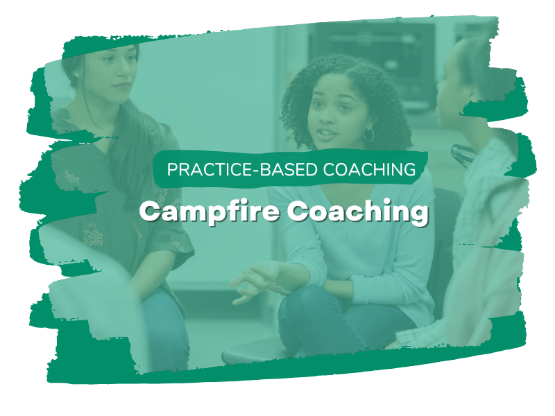 Participant speaking in Campfire Coaching